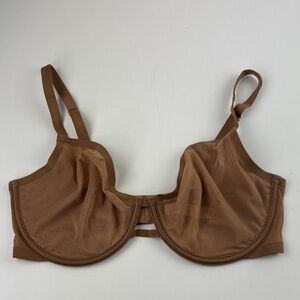 Auden Unlined Demi Coverage Underwire Bra